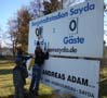 Arbeit an der Anzeigetafel
